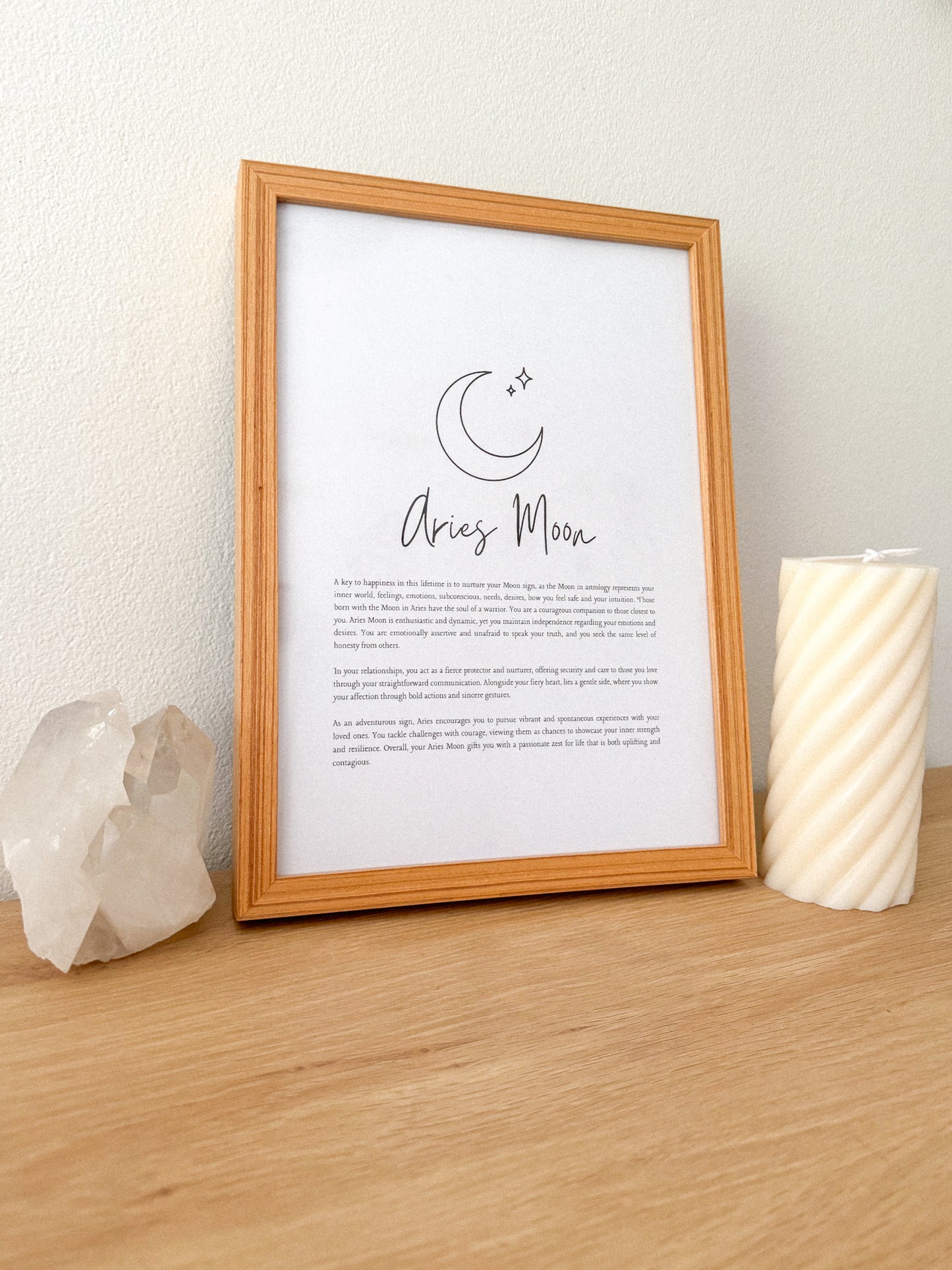 Aries Moon Sign Print