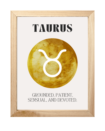 Taurus Zodiac Art Print