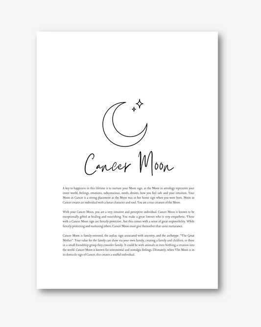 Cancer Moon Sign Print