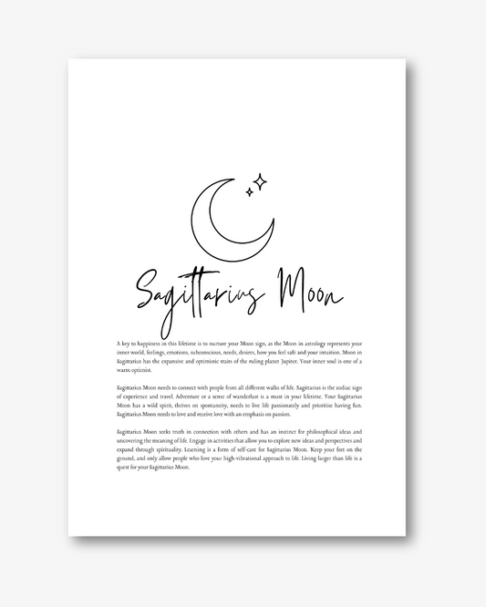 Sagittarius Moon Sign Print