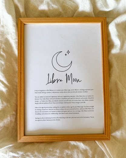 Libra Moon Sign Print