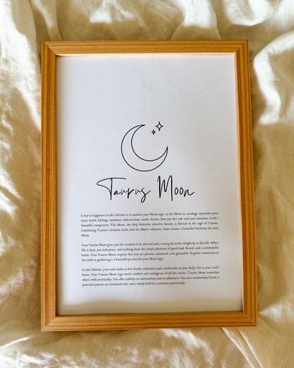 Taurus Moon Sign Print